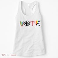 Vote Books Fist Ovaries Lgtbq Women's Tank Top thumb 0