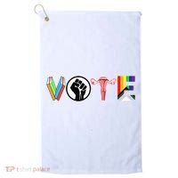 Vote Books Fist Ovaries Lgtbq Golf Towel thumb 0