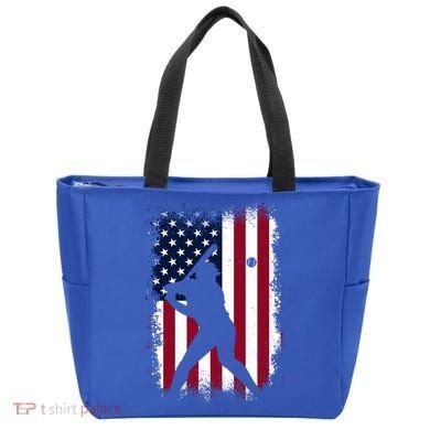 Vintage Baseball Gift American Flag Baseball Lovers Gift Great Gift Tote Bag