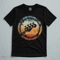 Vintage Bass Guitar Headstock for Bassist and Bass Player T-Shirt thumb 5