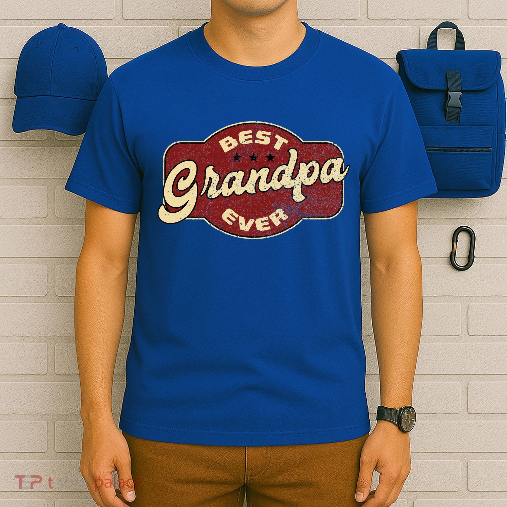 Vintage Best Grandpa Ever  T-Shirt