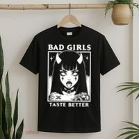 Vintage Bad Girl Taste Better Tattoos Lovers T-Shirt thumb 2