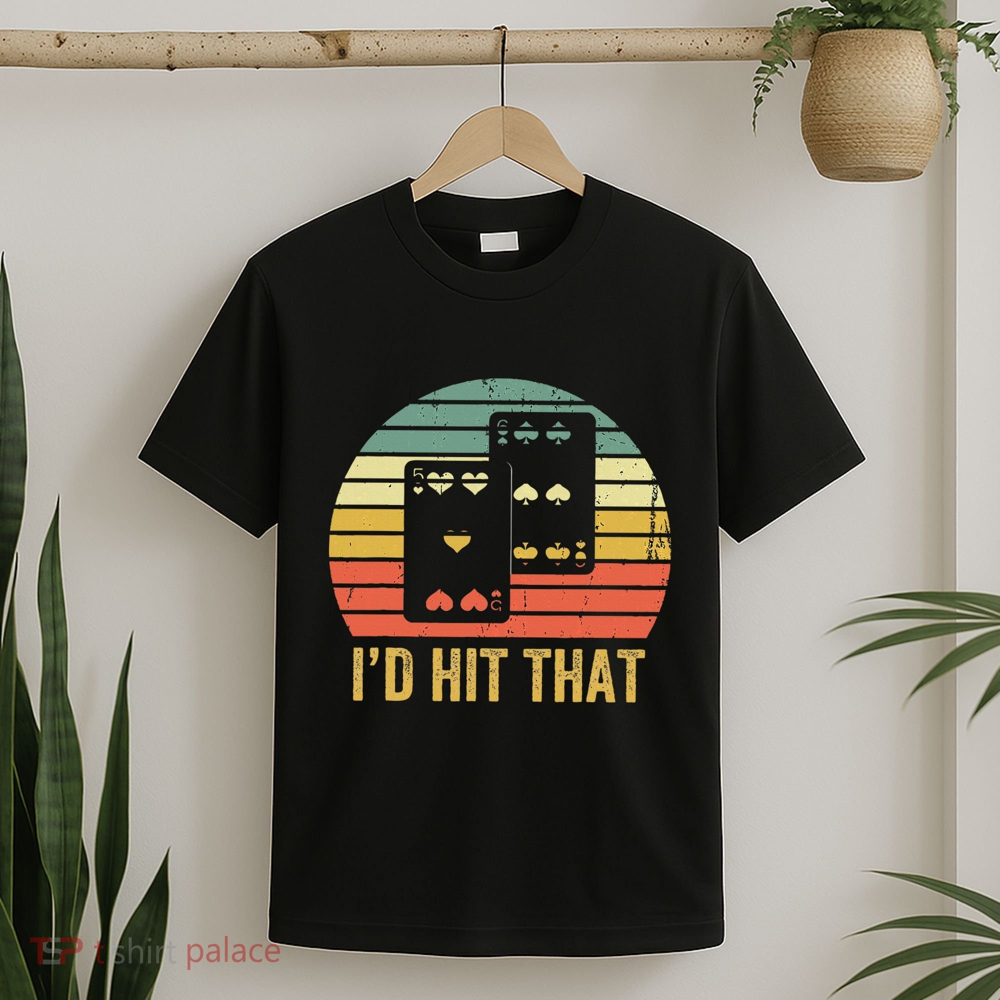 Vintage Blackjack Gambler Funny Retro Gambling Gift T-Shirt