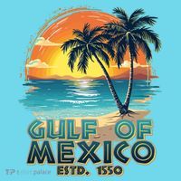 Vintage Beach Gulf Of Mexico Estd 1550 T-Shirt thumb 6