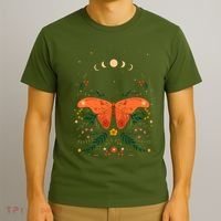Vintage Boho Garden Moon Moth T-Shirt thumb 3