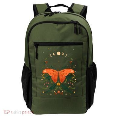 Vintage Boho Garden Moon Moth Backpack