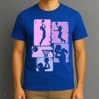Vintage Basketball Girl Women T-Shirt thumb 3