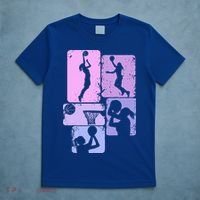 Vintage Basketball Girl Women T-Shirt thumb 5