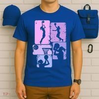 Vintage Basketball Girl Women T-Shirt thumb 6