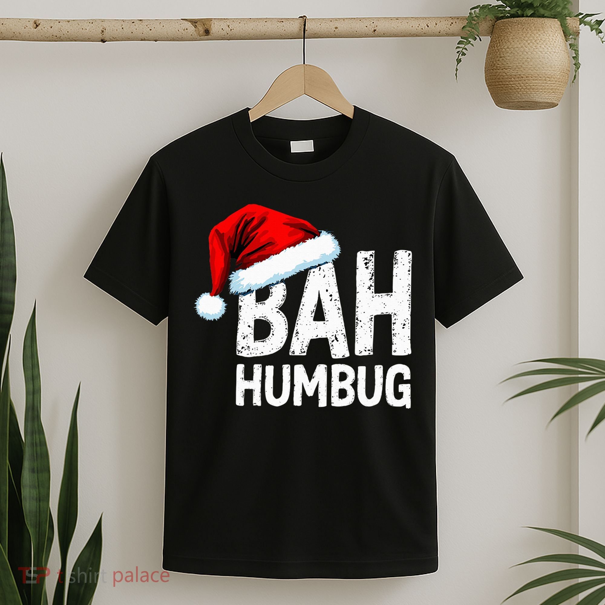 Vintage Bah Humbug Christmas Santa Funny Xmas Party T-Shirt