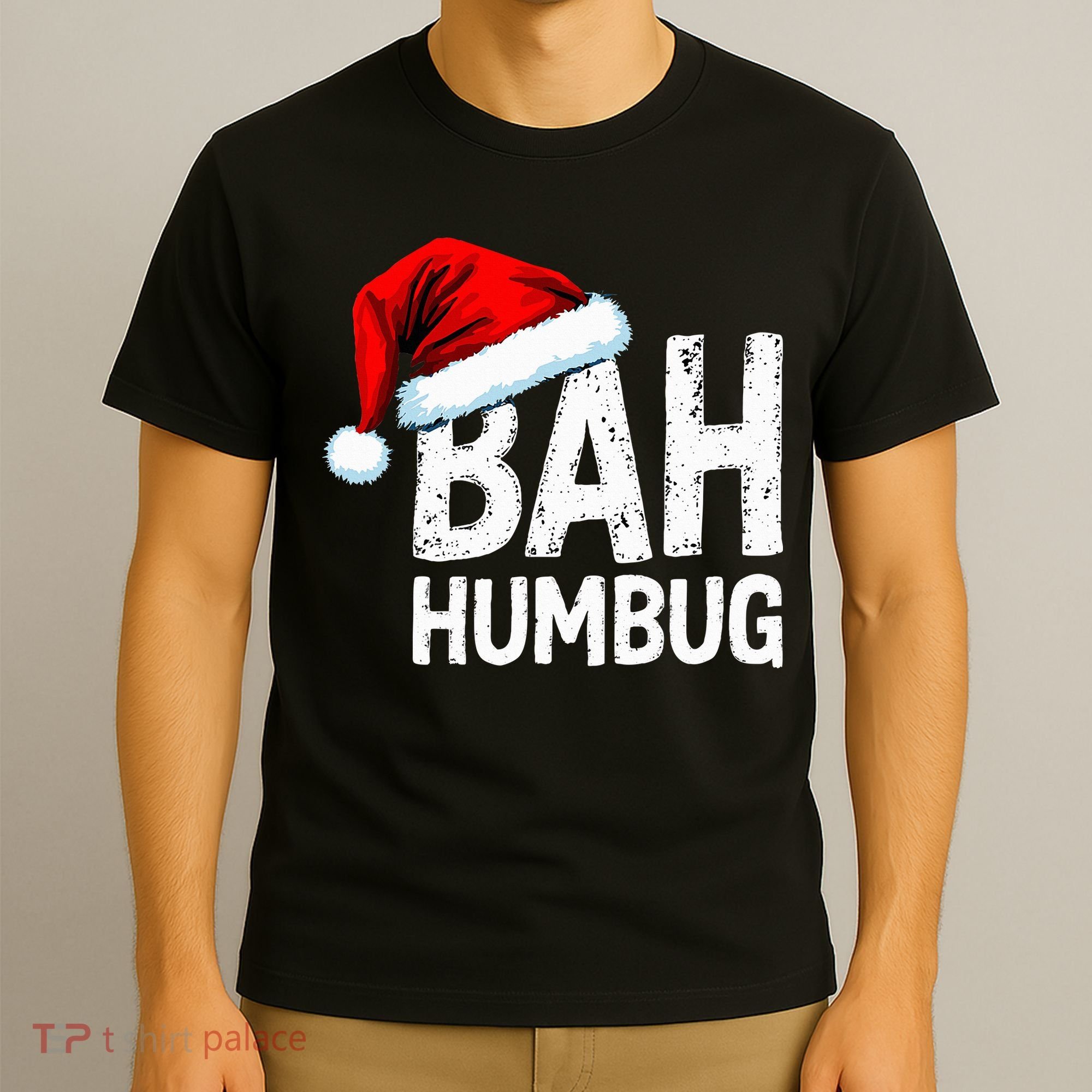 Vintage Bah Humbug Christmas Santa Funny Xmas Party T-Shirt