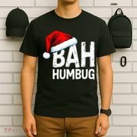 Vintage Bah Humbug Christmas Santa Funny Xmas Party T-Shirt thumb 6