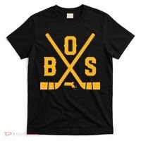 Vintage Boston Hockey Sticks State Outline T-Shirt thumb 0
