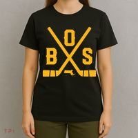 Vintage Boston Hockey Sticks State Outline T-Shirt thumb 4