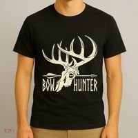 Vintage Bow Hunter American Deer Hunting Archery T-Shirt thumb 3