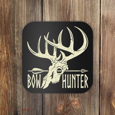Vintage Bow Hunter American Deer Hunting Archery Coaster