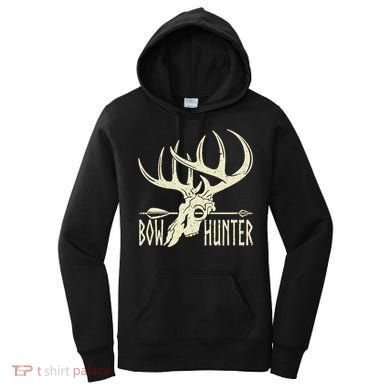 Vintage Bow Hunter American Deer Hunting Archery Women's Hoodie