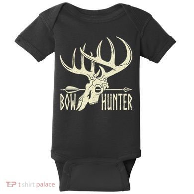 Vintage Bow Hunter American Deer Hunting Archery Baby Bodysuit
