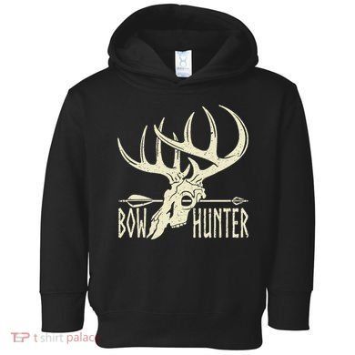 Vintage Bow Hunter American Deer Hunting Archery Toddler Hoodie