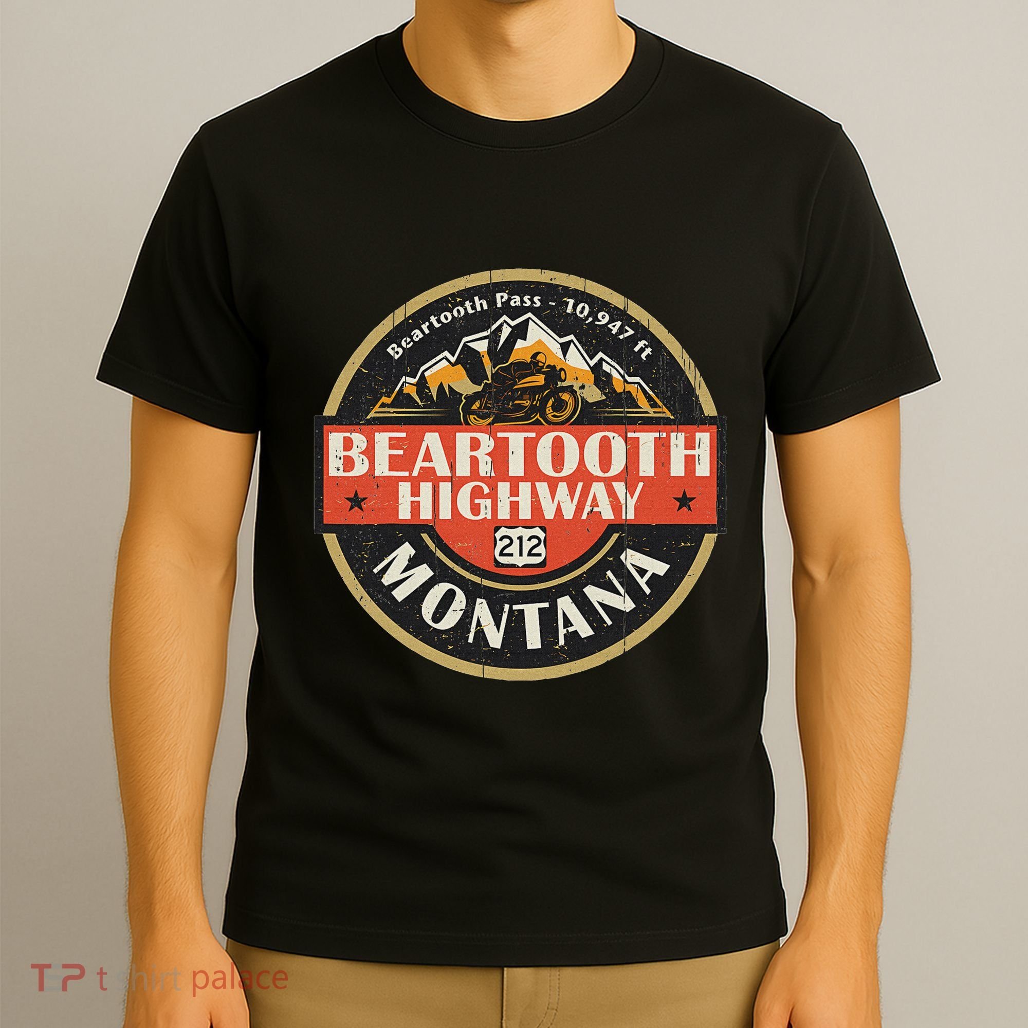 Vintage Beartooth Highway Mountain Hiking Nature T-Shirt