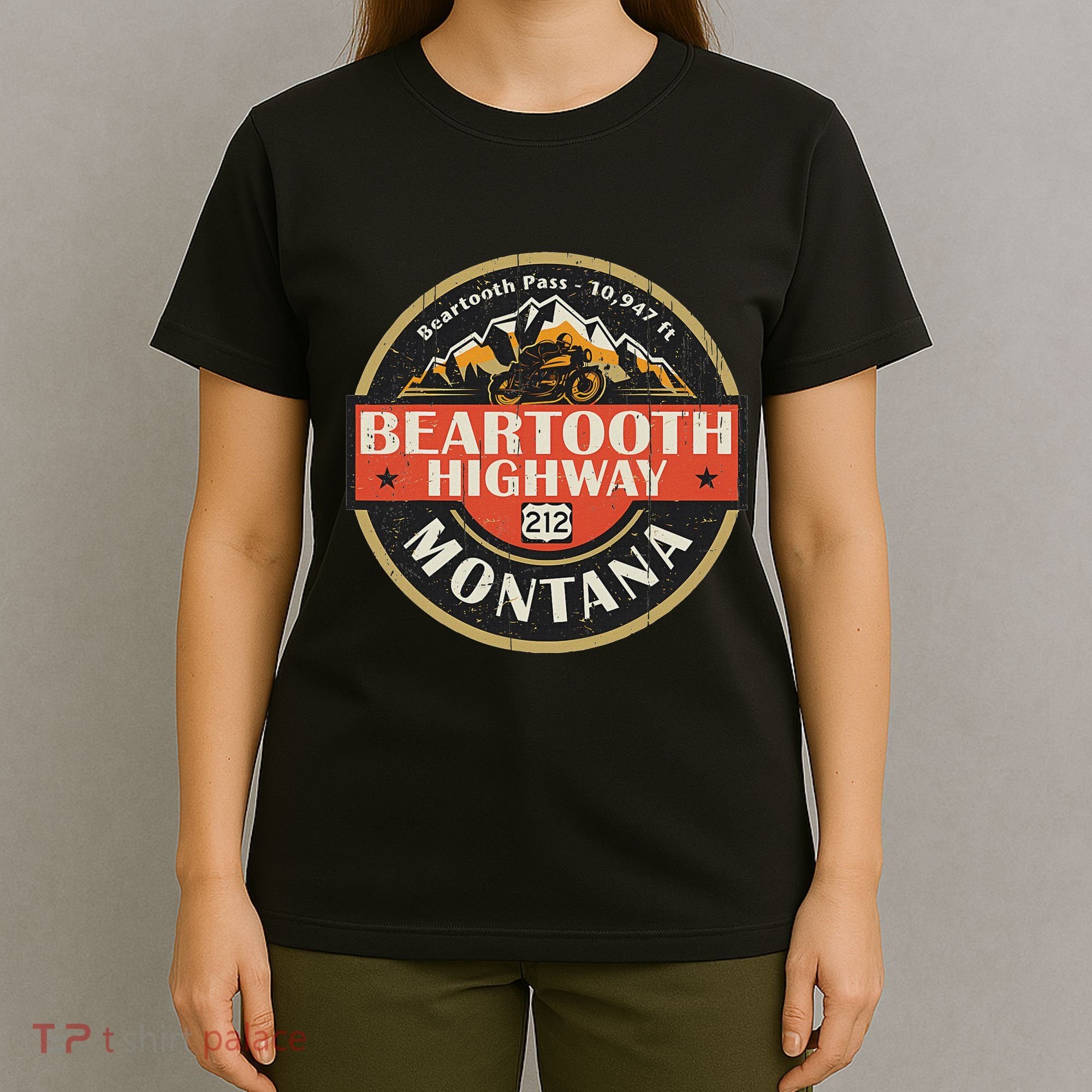 Vintage Beartooth Highway Mountain Hiking Nature T-Shirt
