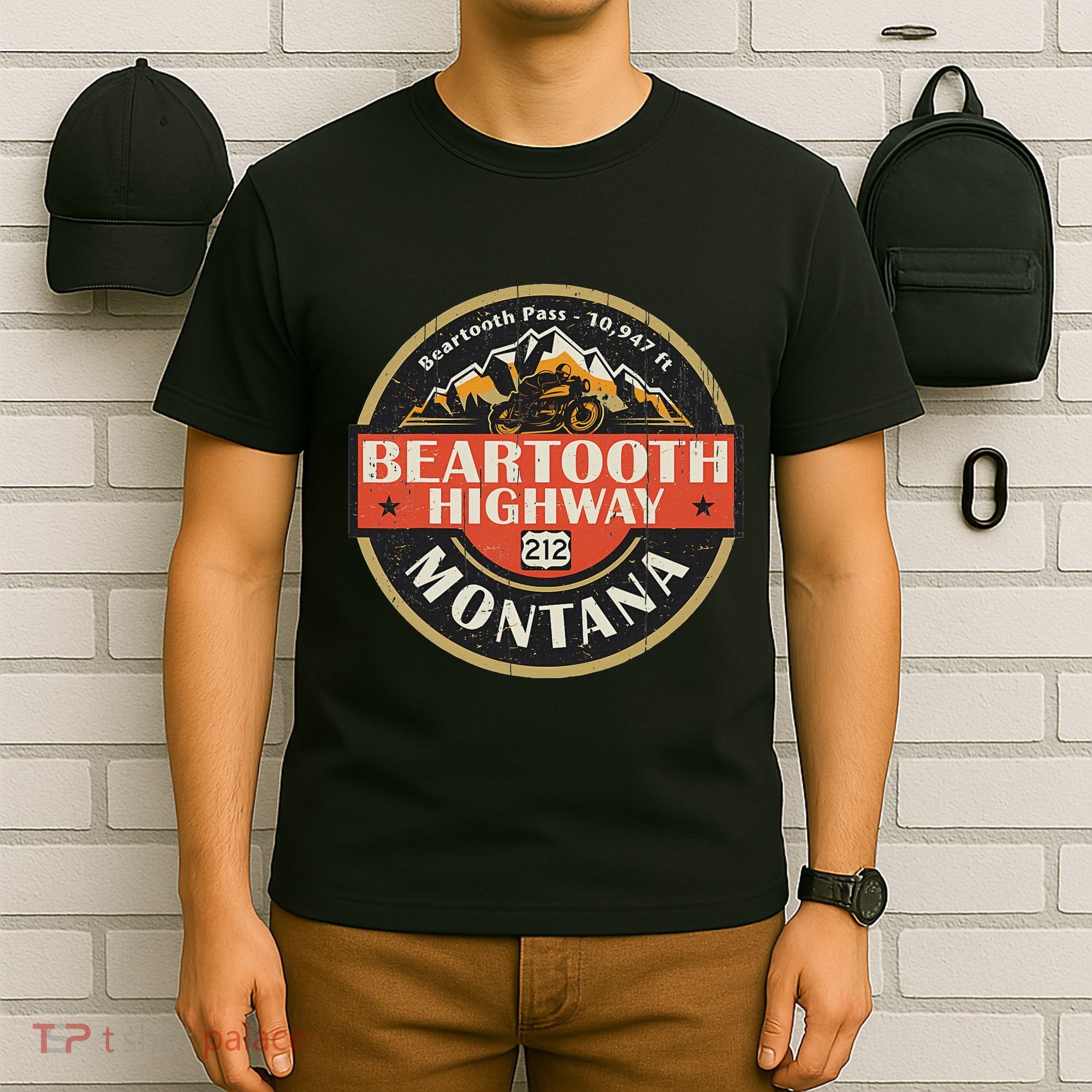 Vintage Beartooth Highway Mountain Hiking Nature T-Shirt