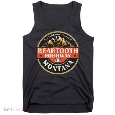 Vintage Beartooth Highway Mountain Hiking Nature Tank Top
