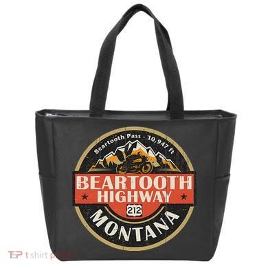 Vintage Beartooth Highway Mountain Hiking Nature Tote Bag