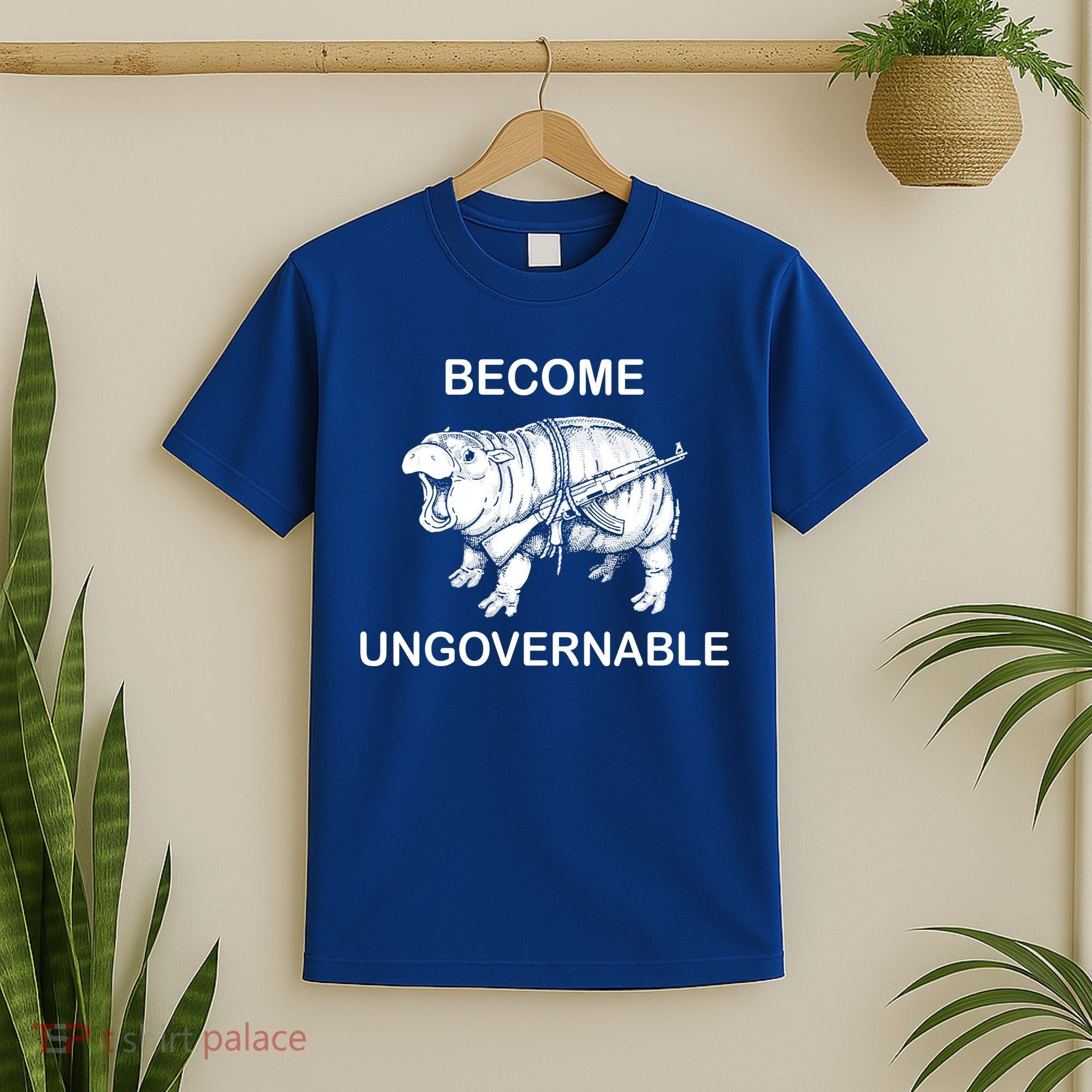 Vintage Become Hippo Ungovernable Baby Moodeng T-Shirt