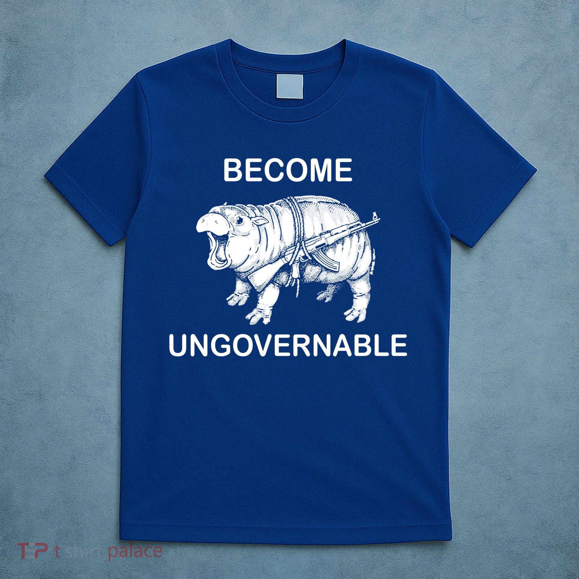Vintage Become Hippo Ungovernable Baby Moodeng T-Shirt
