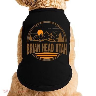 Vintage Brian Head Utah Mountain Hiking Souvenir Doggie Tank