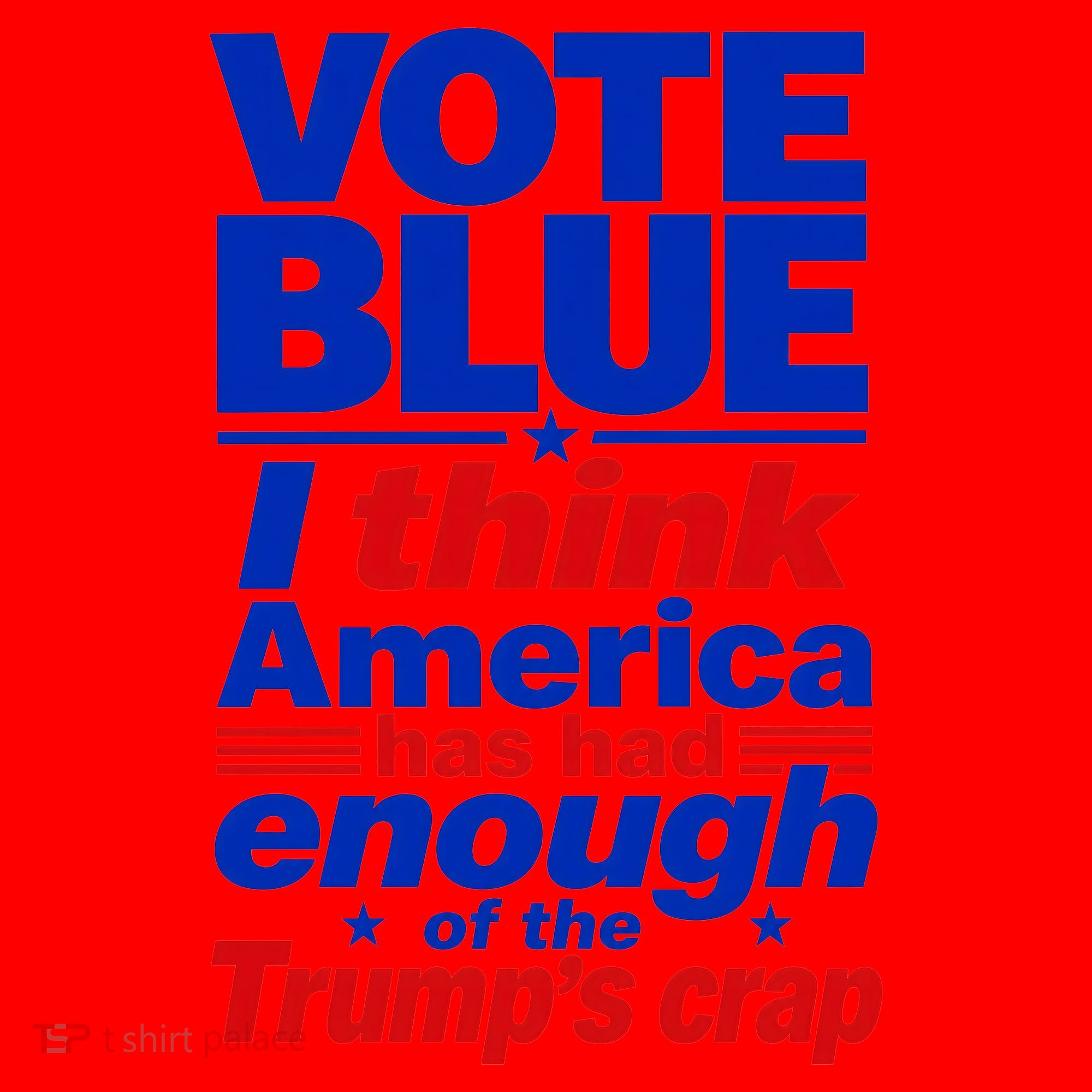 Vote Blue I Think America Has Had Enough of Trump's Crap Santa Hat