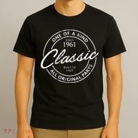Vintage Born In 1961 Birthday Gift T-Shirt thumb 3