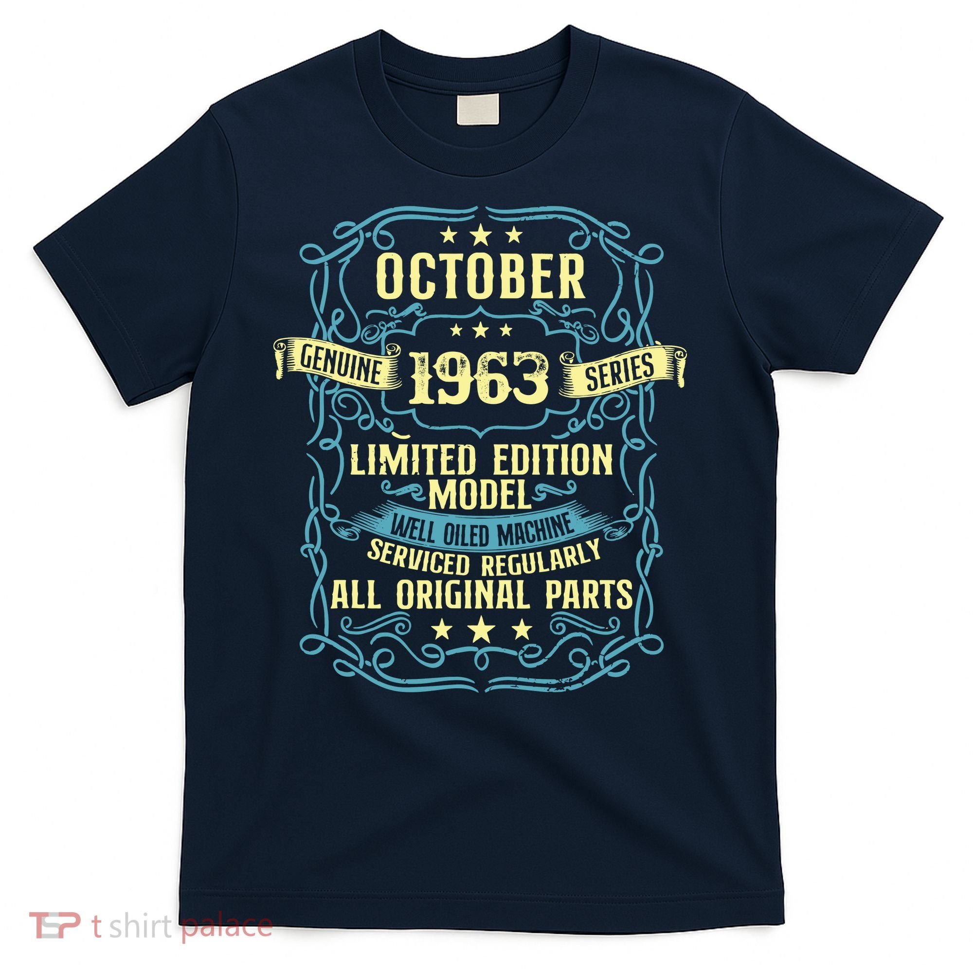 Vintage Born In October 1963 Birthday T-Shirt