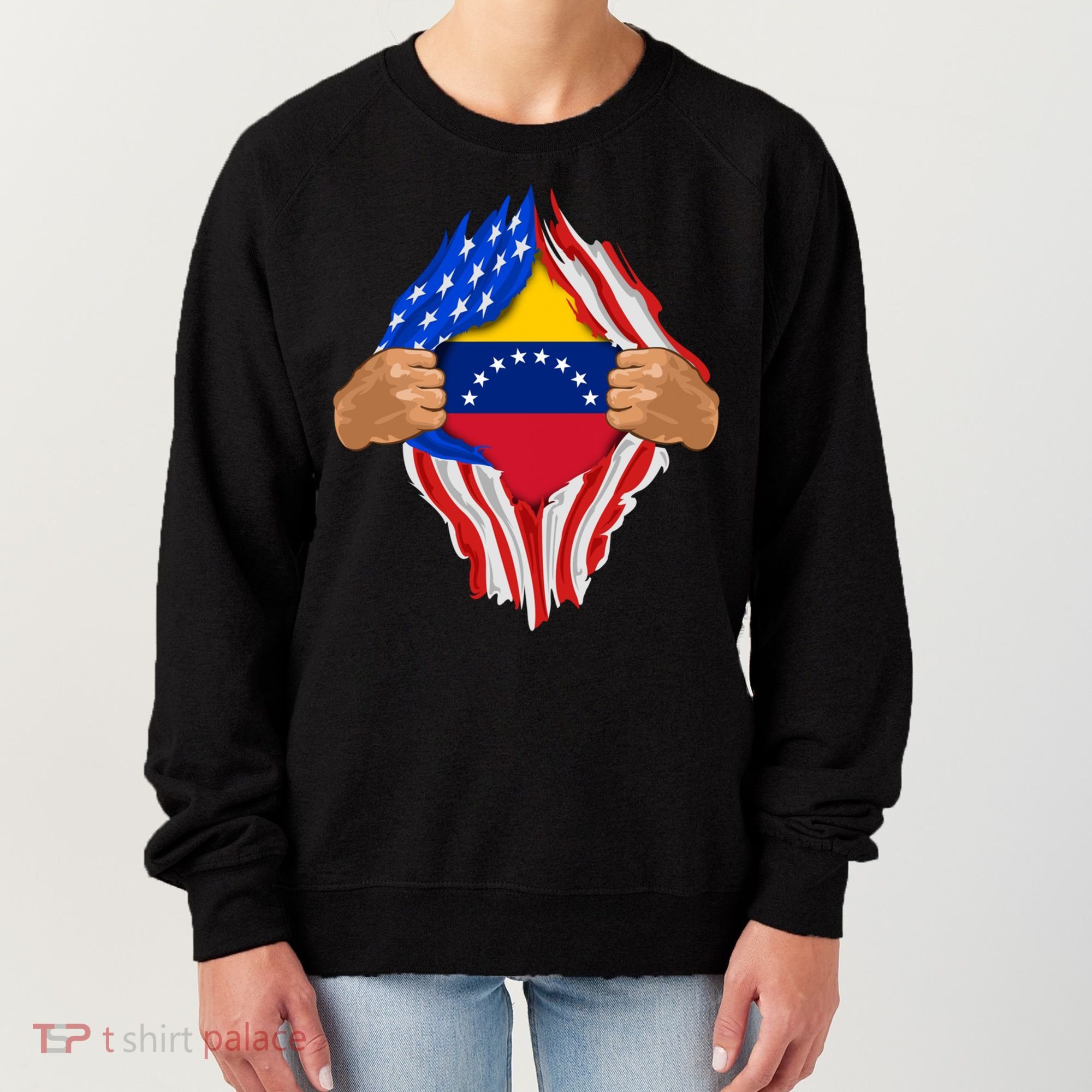 Venezuelan Blood Inside Me Venezuela Flag Gift Women's Sweatshirt