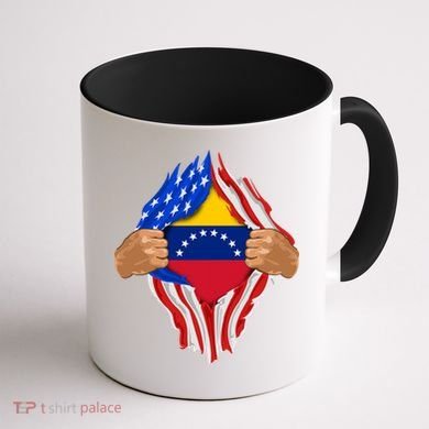 Venezuelan Blood Inside Me Venezuela Flag Gift Coffee Mug back