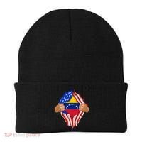 Venezuelan Blood Inside Me Venezuela Flag Gift Beanie thumb 0