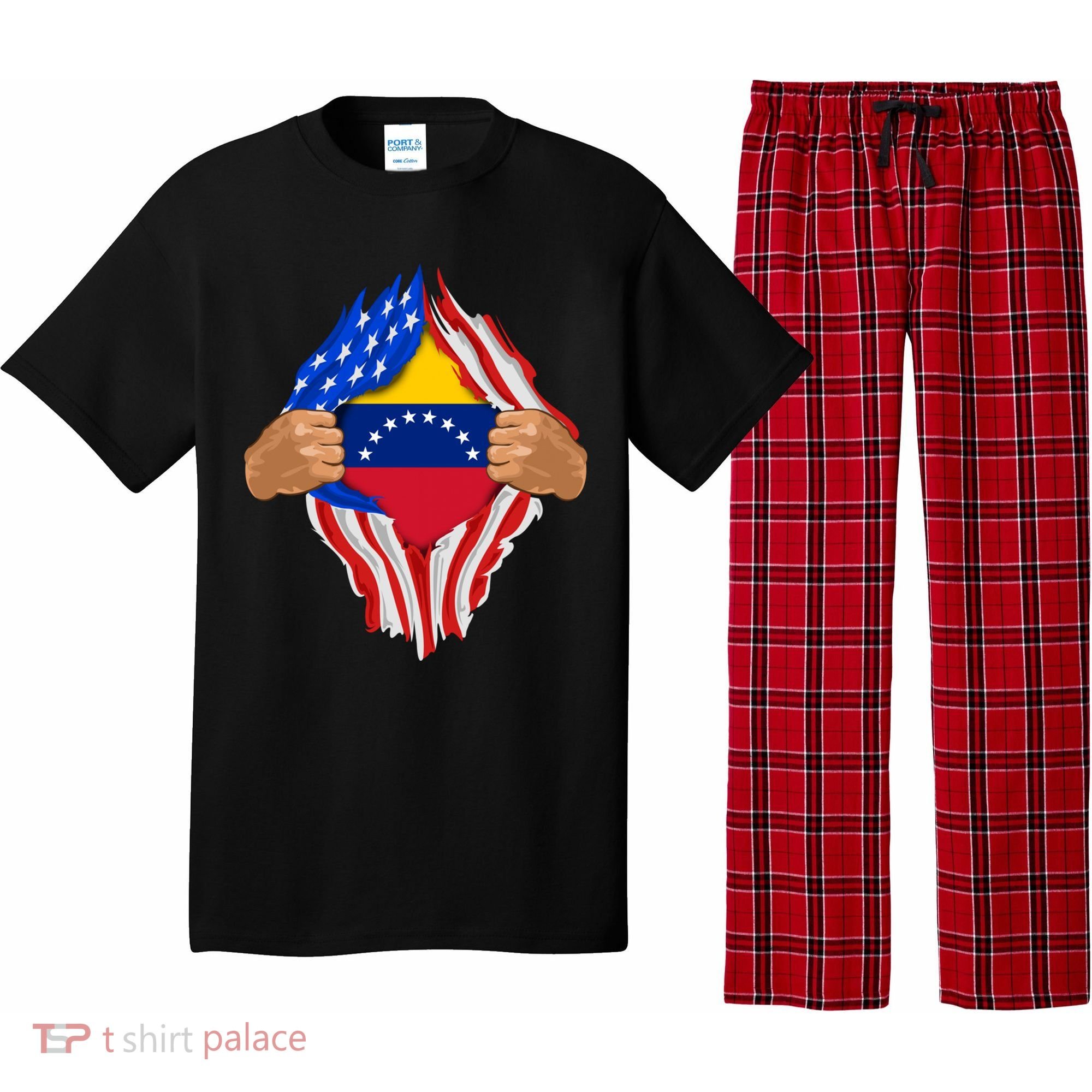 Venezuelan Blood Inside Me Venezuela Flag Gift Pajama Set