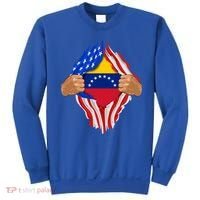Venezuelan Blood Inside Me Venezuela Flag Gift Sweatshirt thumb 0