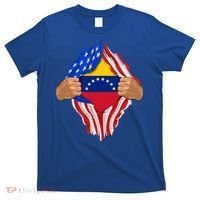 Venezuelan Blood Inside Me Venezuela Flag Gift T-Shirt thumb 0