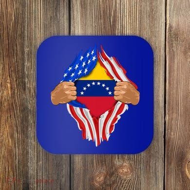 Venezuelan Blood Inside Me Venezuela Flag Gift Coaster