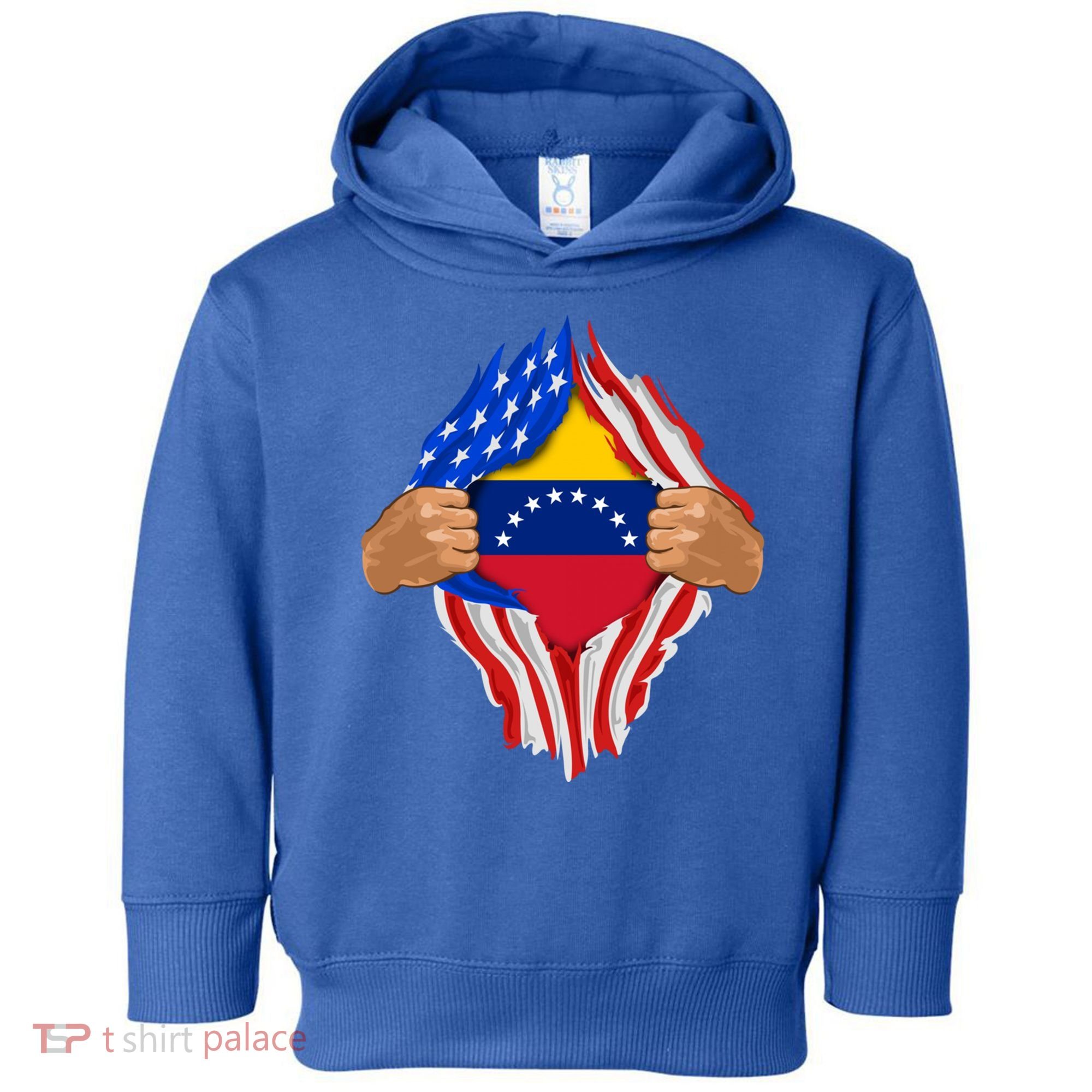 Venezuelan Blood Inside Me Venezuela Flag Gift Toddler Hoodie