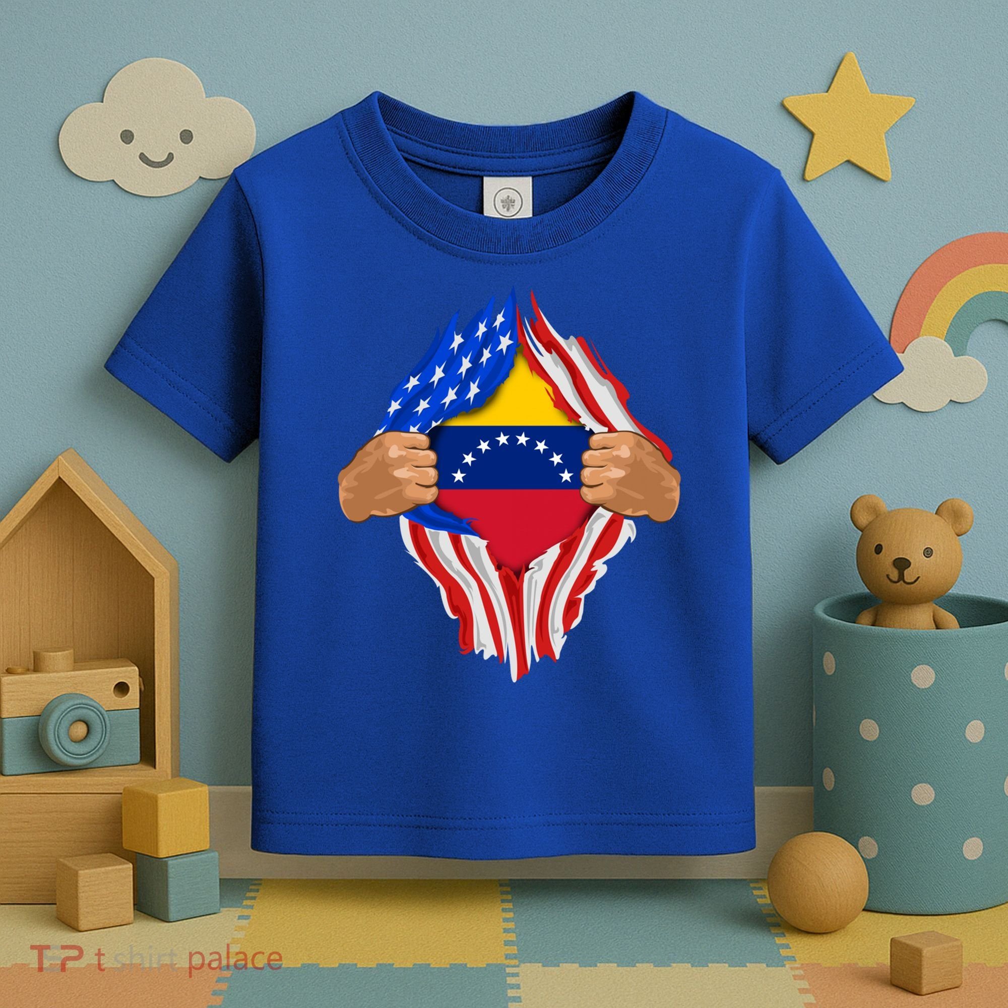 Venezuelan Blood Inside Me Venezuela Flag Gift Toddler T-Shirt