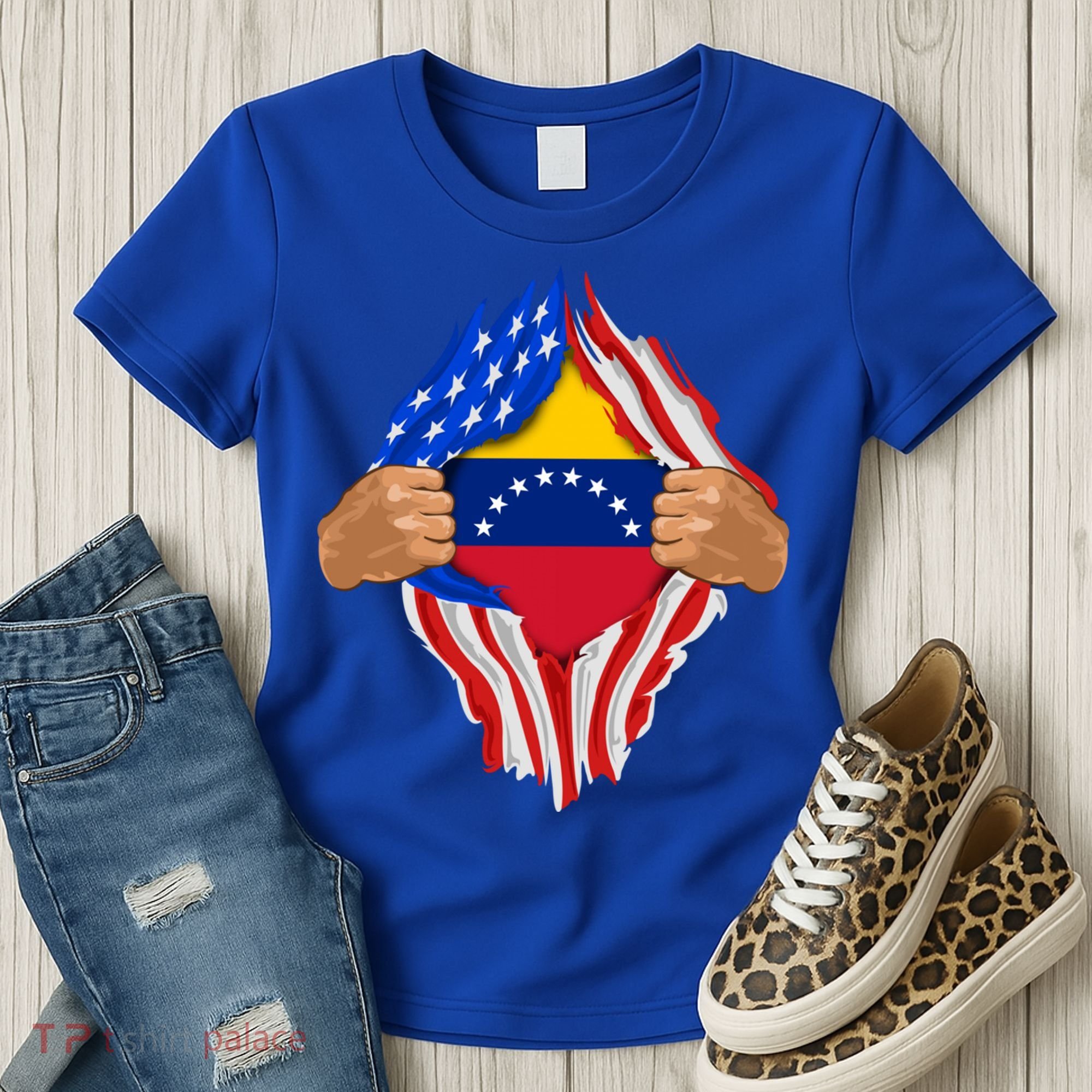 Venezuelan Blood Inside Me Venezuela Flag Gift Women's T-Shirt