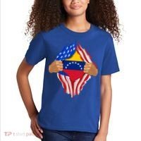 Venezuelan Blood Inside Me Venezuela Flag Gift Kids T-Shirt thumb 2