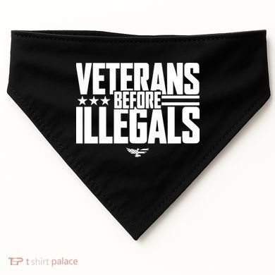 Veterans Before Illegals USA-Made Doggie Bandana