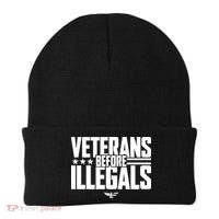 Veterans Before Illegals Beanie thumb 0