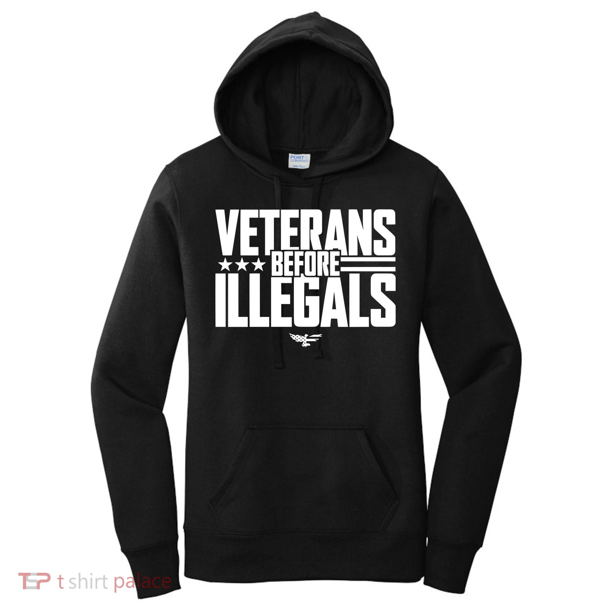 Veterans Before Illegals Women's Hoodie