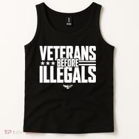 Veterans Before Illegals Tank Top thumb 2