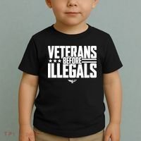 Veterans Before Illegals Toddler T-Shirt thumb 2
